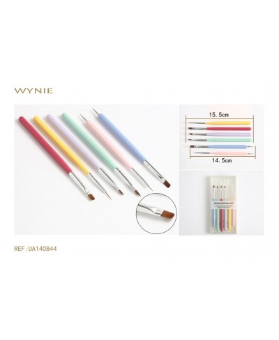 SET DE PINCELES PARA UÑAS